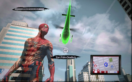 In order to begin this mission, use Web Rush (RB) on a police helicopter - List of missions - Challenges - The Amazing Spider-Man - Game Guide and Walkthrough