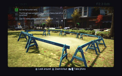 A buried hole surrounded by police barriers - Photo articles - Challenges - The Amazing Spider-Man - Game Guide and Walkthrough