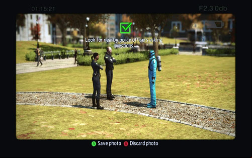 Two policemen speaking with a scientist in a suit, a bit further from your position - Photo articles - Challenges - The Amazing Spider-Man - Game Guide and Walkthrough