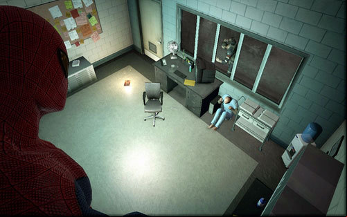The tunnel will lead you to a small room where another magazine is hidden - Chapter 02 - Escape Impossible - Collectibles inside buildings - The Amazing Spider-Man - Game Guide and Walkthrough