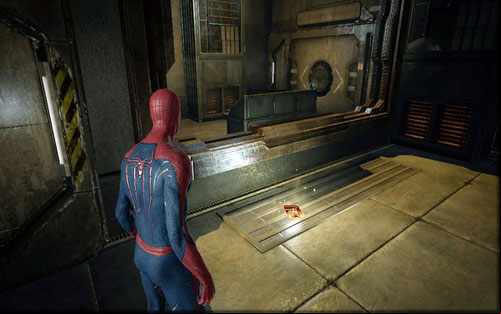 Lying by the wall on the left - Chapter 03 - In the Shadow of Evils Past - p. 1 - Collectibles inside buildings - The Amazing Spider-Man - Game Guide and Walkthrough