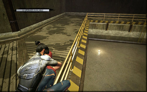 To the left of the entrance, right below the barrier there's the last manual - Chapter 03 - In the Shadow of Evils Past - p. 1 - Collectibles inside buildings - The Amazing Spider-Man - Game Guide and Walkthrough