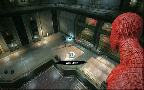 On the other side of the tunnel you will find a room full of enemies - Chapter 03 - In the Shadow of Evils Past - p. 2 - Collectibles inside buildings - The Amazing Spider-Man - Game Guide and Walkthrough