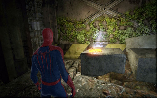 At its end you will find the item you're looking for - Chapter 04 - The Thrill of the Hunt - Collectibles inside buildings - The Amazing Spider-Man - Game Guide and Walkthrough