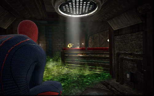Head inside and afterwards turn right - Chapter 04 - The Thrill of the Hunt - Collectibles inside buildings - The Amazing Spider-Man - Game Guide and Walkthrough