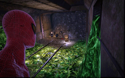 At its end, behind acid pools, you will find another magazine - Chapter 04 - The Thrill of the Hunt - Collectibles inside buildings - The Amazing Spider-Man - Game Guide and Walkthrough