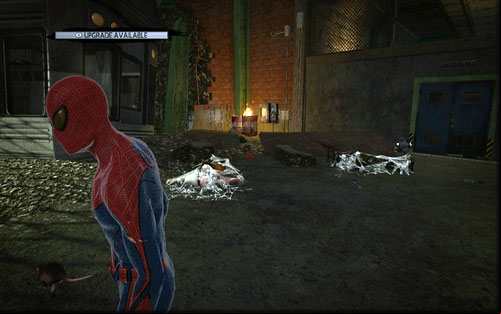 On the debris on the left side - Chapter 04 - The Thrill of the Hunt - Collectibles inside buildings - The Amazing Spider-Man - Game Guide and Walkthrough
