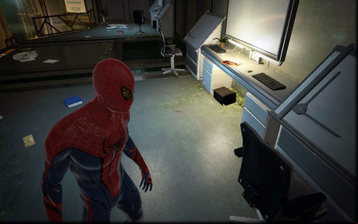 The magazine lies on one of them - Chapter 06 - Smythe Strikes Back - p. 1 - Collectibles inside buildings - The Amazing Spider-Man - Game Guide and Walkthrough