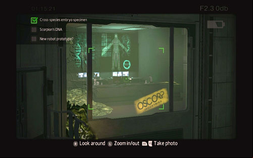 You need to photograph the experiment results found behind the window on the left - Chapter 06 - Smythe Strikes Back - p. 2 - Collectibles inside buildings - The Amazing Spider-Man - Game Guide and Walkthrough