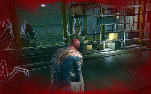 The magazine is on the shelf at the end of the walkway - Chapter 10 - Spider-Man No More! - p. 1 - Collectibles inside buildings - The Amazing Spider-Man - Game Guide and Walkthrough