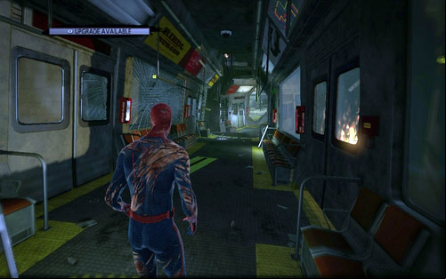 At some point you will reach a demolished subway car - St. Gabriel's Bank - Collectibles inside buildings - The Amazing Spider-Man - Game Guide and Walkthrough
