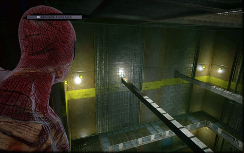 Turn to the left and jump onto tone of the metal bars - St. Gabriel's Bank - Collectibles inside buildings - The Amazing Spider-Man - Game Guide and Walkthrough