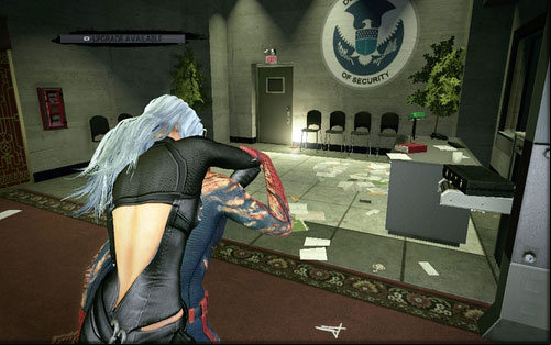 Face it and look to the right to see the magazine lying beside some chairs - St. Gabriel's Bank - Collectibles inside buildings - The Amazing Spider-Man - Game Guide and Walkthrough