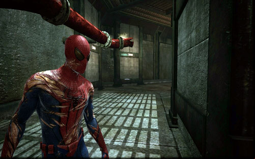 On the left you will by a destroyed red pipe, on which the seventh magazine has been placed - Water Treatment Facility - Collectibles inside buildings - The Amazing Spider-Man - Game Guide and Walkthrough