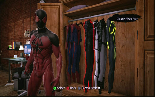 1 - Costumes list - Spider-Man's costumes - The Amazing Spider-Man - Game Guide and Walkthrough