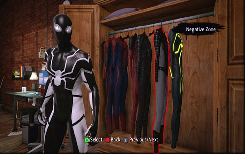 3 - Costumes list - Spider-Man's costumes - The Amazing Spider-Man - Game Guide and Walkthrough