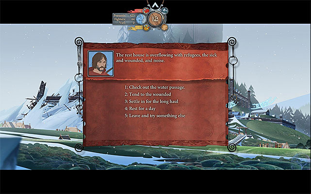 The list of possible options varies - Frostvellr | Chapter 2 - Chapter 2 - The Banner Saga Game Guide
