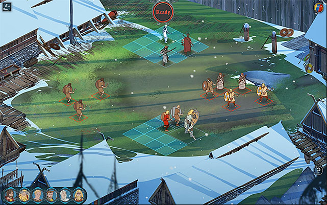 Begin of sample fight - Frostvellr | Chapter 2 - Chapter 2 - The Banner Saga Game Guide