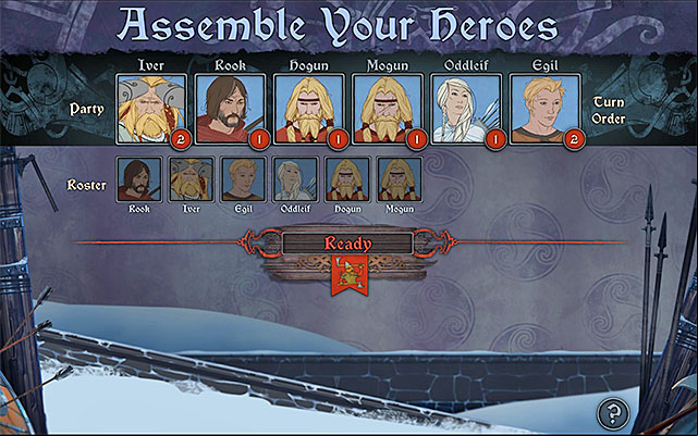 You can choose only one brother or both of them to your active party - Journey to Frostvellr | Chapter 2 - Chapter 2 - The Banner Saga Game Guide