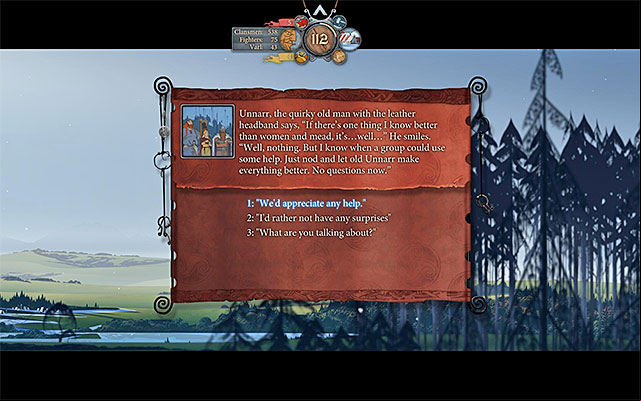 It pays off to accept Unnarrs help - Journey to Boersgard | Chapter 6 - Chapter 6 - The Banner Saga Game Guide
