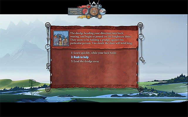Thanks to helping the villagers, you will gain a new ally - The more important decisions | Lists - Lists - The Banner Saga Game Guide