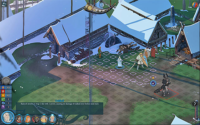 You should set some traps on the enemys path. - Advanced tactical actions | Combat - Combat - The Banner Saga Game Guide