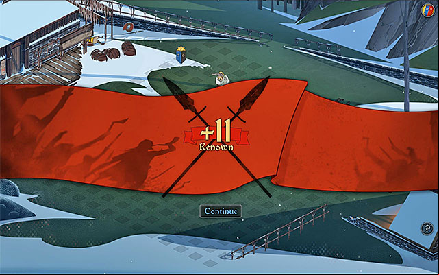 After winning a battle youll know how many points you got - Renown | Caravan - Caravan - The Banner Saga Game Guide