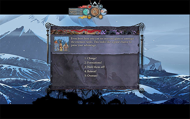 Available orders - Journey to Ridgehorn | Chapter 3 - Chapter 3 - The Banner Saga Game Guide