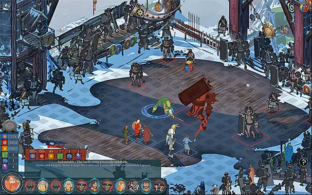 Slowly reduce Bellowers armor - Ending 1 | Chapter 7 - Chapter 7 - The Banner Saga Game Guide