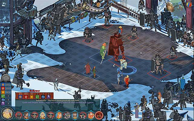 Work on destroying Bellowers armor patiently - Ending 2 | Chapter 7 - Chapter 7 - The Banner Saga Game Guide