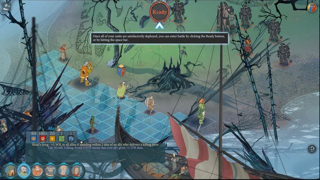 Position archers behind the backs of stronger characters - Movement around the battlefield and succession of moves | Combat - Combat - The Banner Saga 2 Game Guide