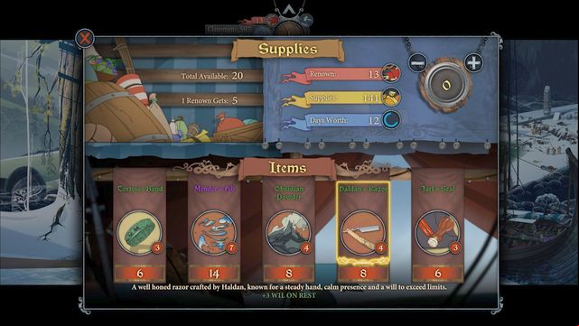 An example of an artifact - Artifacts | Character advancement - Character advancement - The Banner Saga 2 Game Guide