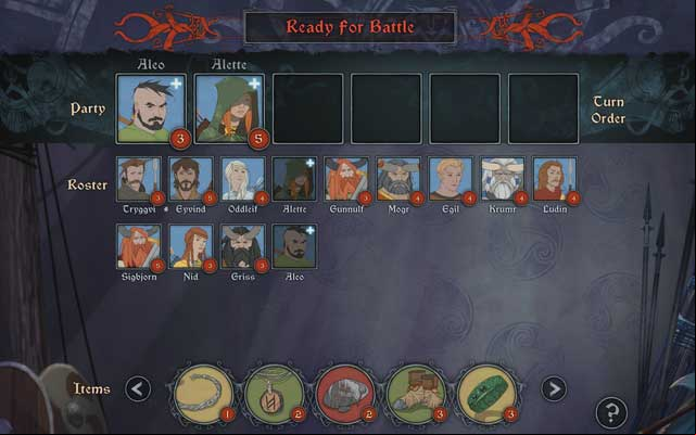 Regardless of whether you start the game as Alette or Rook, the hero make-up of your army is initially the same. - Journey to Ormsdalr | Chapter 8 - Chapter 8 - The Banner Saga 2 Game Guide