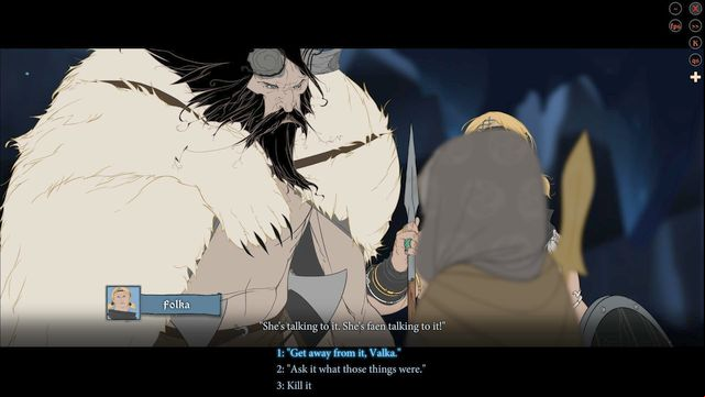 Make a choice concerning Eyeless. - The underground journey | Chapter 11 - Chapter 11 - The Banner Saga 2 Game Guide
