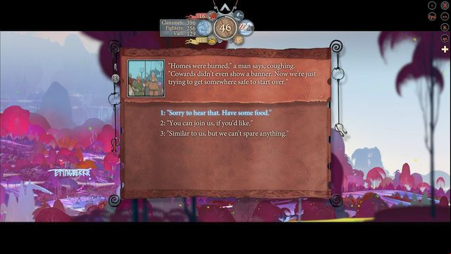 The next event will take place in the forest itself - Road to Old Wood | Chapter 12 - Chapter 12 - The Banner Saga 2 Game Guide