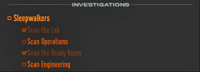 Your task is to scan several rooms listed above: Laboratory, Operations, Ready Room and Engineering - Investigation: Sleepwalkers - Walkthrough - The Bureau: XCOM Declassified - Game Guide and Walkthrough