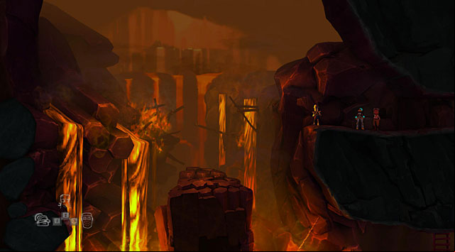 Go across the cave that you visited at the beginning of the game and jump off the ledge visible in the above screenshot - The Gift Shop - The Cave (generally accessible locations) - The Cave - Game Guide and Walkthrough