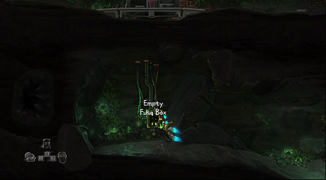 Take the fuse and move to the level below the time machine to put the fuse into the Empty Fuse Box - The Time Traveller - Locations for specific characters - The Cave - Game Guide and Walkthrough