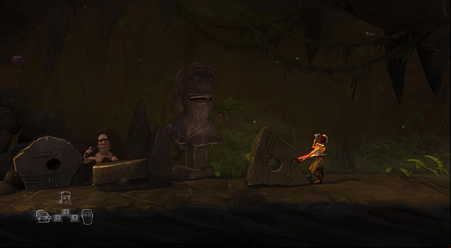 Switch to the two other characters and move them to the right - The Time Traveller - Locations for specific characters - The Cave - Game Guide and Walkthrough