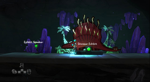 Move to the future with the traveler, head to the right and to the lower part of the complex - The Time Traveller - Locations for specific characters - The Cave - Game Guide and Walkthrough