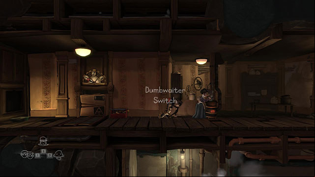 Now you have to push the box to almost the very bottom of the house, to the kitchen - Twins - Locations for specific characters - The Cave - Game Guide and Walkthrough