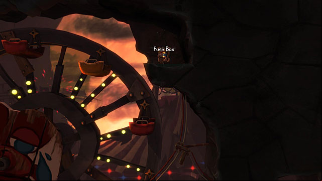 Jump off onto the rock ledge with a Fuse Box, but don't take out the fuse just yet - The Hillbilly - Locations for specific characters - The Cave - Game Guide and Walkthrough