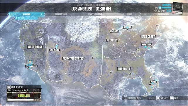 The map in The Crew is big - Map | Basic Information - Basic Information - The Crew Game Guide