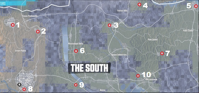 The South - the Northern part - The South - The Northern Part | Wreck Parts - Wreck parts - The Crew Game Guide