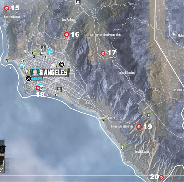 West Coast - the Southern part - West Coast - The Southern Part | Wreck Parts - Wreck parts - The Crew Game Guide