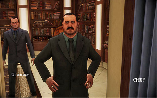 Listen to the whole conversation and after that ask Chief to free Johnny (the 1 key) - More Questions Than Answers - Walkthrough - The Darkness II - Game Guide and Walkthrough