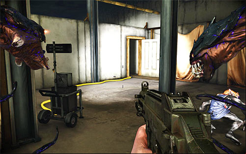 After getting to the other side of this floor, turn left, choosing more linear path - Strong Silent Type - p. 2 - Walkthrough - The Darkness II - Game Guide and Walkthrough