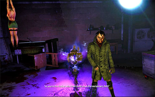 This chapter begins with a longer cutscene with crucified Jackie and a conversation with previously met crippled man, brother Victor - Deal With the Devil - p. 1 - Walkthrough - The Darkness II - Game Guide and Walkthrough