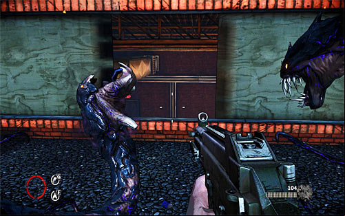 Make sure that you've eliminated all enemies and approach the hole shown on the above screen - Deal With the Devil - p. 2 - Walkthrough - The Darkness II - Game Guide and Walkthrough