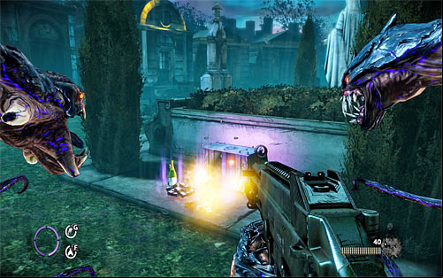 After the fight start with examining the statue standing to the right from a place where Bragg appeared earlier - Saying Goodbye - p. 1 - Walkthrough - The Darkness II - Game Guide and Walkthrough